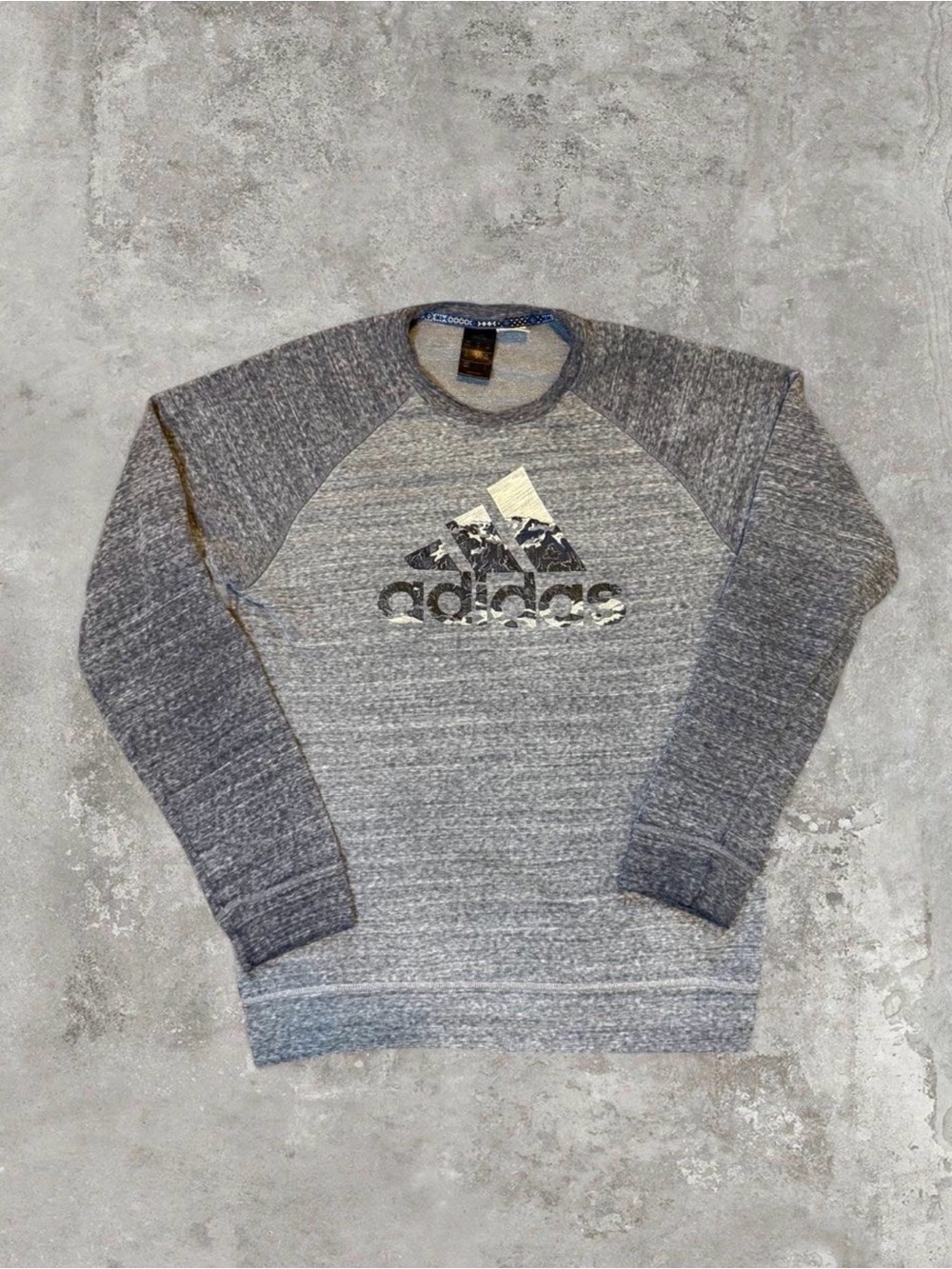 adidas Gray Marled Crewneck Sweatshirt